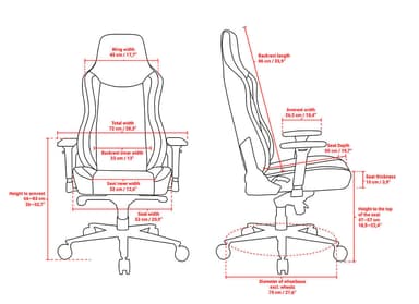 Arozzi Vernazza Fabric gamingstol (mørk grå)