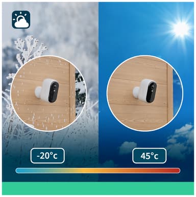 Arlo hjemmesikkerhetssett, overvåkningskamera og videodørklokke