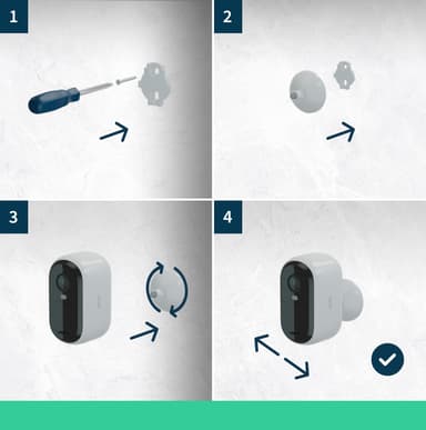 Arlo hjemmesikkerhetssett, overvåkningskamera og videodørklokke