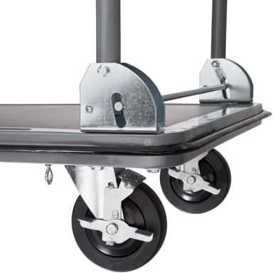 Transportvogn med bremser - svart,300 kg