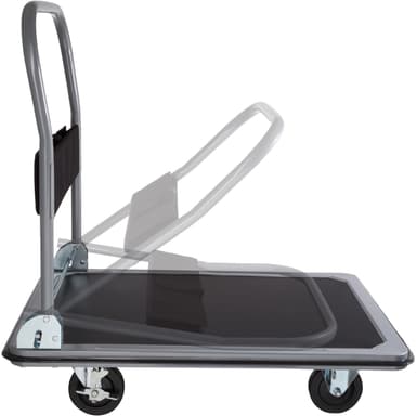 Transportvogn med bremser - svart,300 kg