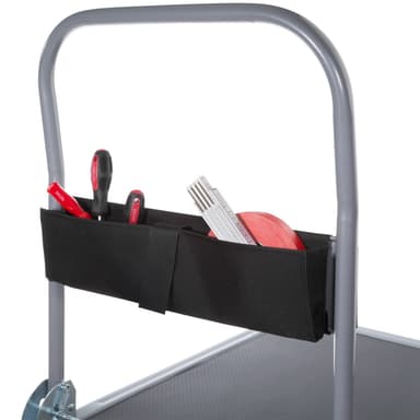 Transportvogn med bremser - svart,300 kg