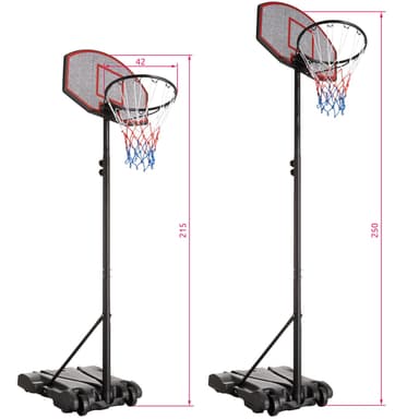 Basketballkurv Harlem - svart
