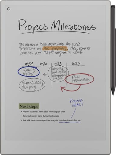 reMarkable Paper Pro E-ink nettbrett + Marker Plus pakke