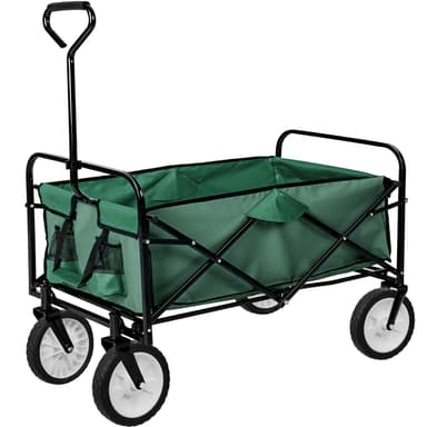 Sammenleggbar tralle, Lastekapasitet 80 kg - grønn