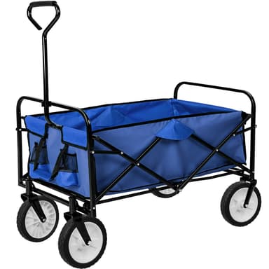 Sammenleggbar tralle, Lastekapasitet 80 kg - blå