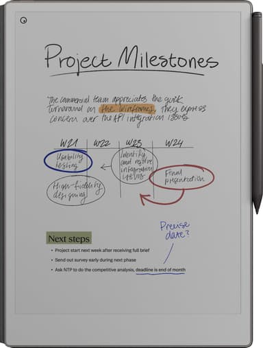 reMarkable Paper Pro E-ink nettbrett + Marker Plus + Folio pakke