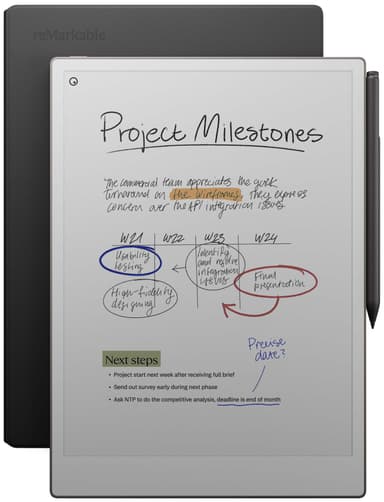 reMarkable Paper Pro E-ink nettbrett + Marker Plus + Folio Leather pakke