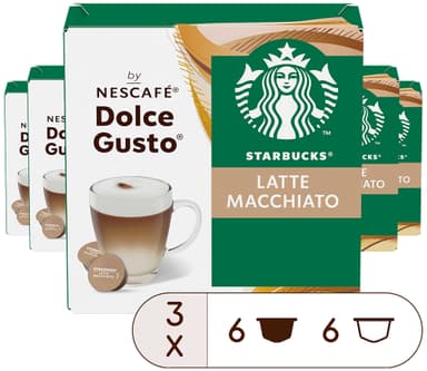 Starbucks Latte Macchiato av NESCAFÉ Dolce Gusto kaffekapsler (12-pk)