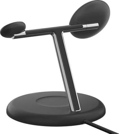 Belkin BoostCharge Pro 3-in-1 Qi2 trådløs ladestasjon (sort)