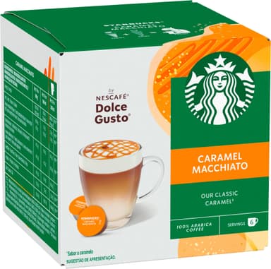 Starbucks Caramel Macchiato av NESCAFÉ Dolce Gusto kaffekapsler (12-pk)