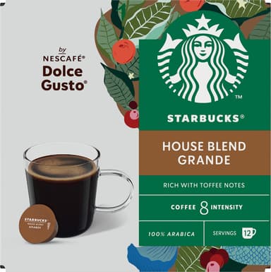 Starbucks House Blend av NESCAFÉ Dolce Gusto kaffekapsler (12-pk)