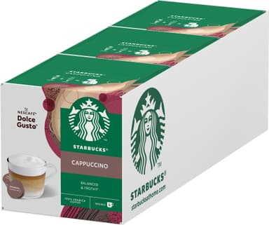 Starbucks Cappuccino av NESCAFÉ Dolce Gusto kaffekapsler (12-pk)