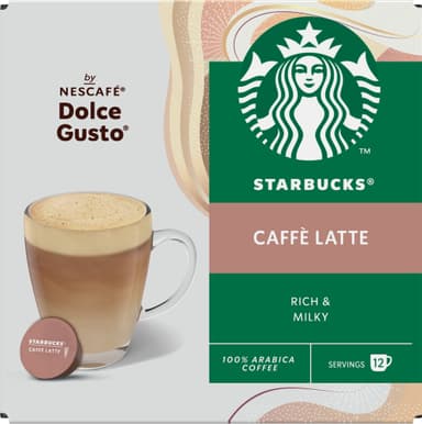 Starbucks Caffe Latte av NESCAFÉ Dolce Gusto kaffekapsler (12-pk)