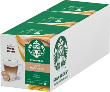 Starbucks Latte Macchiato av NESCAFÉ Dolce Gusto kaffekapsler (12-pk)