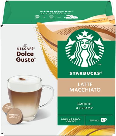 Starbucks Latte Macchiato av NESCAFÉ Dolce Gusto kaffekapsler (12-pk)