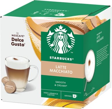 Starbucks Latte Macchiato av NESCAFÉ Dolce Gusto kaffekapsler (12-pk)