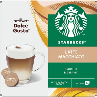 Starbucks Latte Macchiato av NESCAFÉ Dolce Gusto kaffekapsler (12-pk)