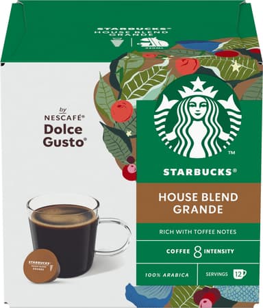Starbucks House Blend av NESCAFÉ Dolce Gusto kaffekapsler (12-pk)