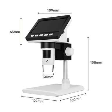 Digitalt mikroskop med LCD-skjerm