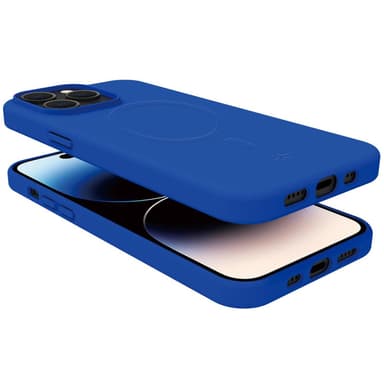 Cromomag Mykt gummideksel MagSafe iPhone 15 Pro Blå