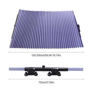 Solgardin for bil 70cm