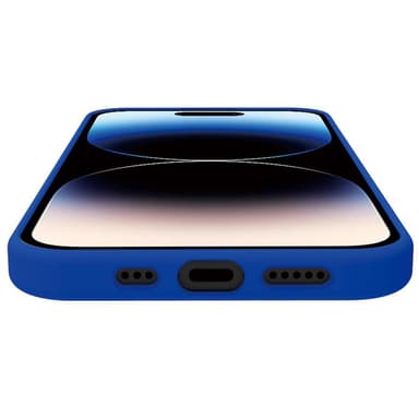 Cromomag Mykt gummideksel MagSafe iPhone 15 Pro Blå