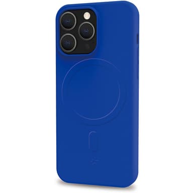Cromomag Mykt gummideksel MagSafe iPhone 15 Pro Blå