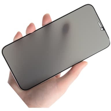 iPhone Anti-Spy skjermbeskytter - Aluminiumslegering herdet glass iPhone 16 Plus