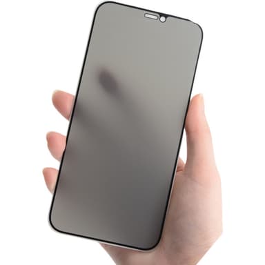 iPhone Anti-Spy skjermbeskytter - Aluminiumslegering herdet glass iPhone 16 Plus