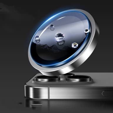 3-pakning metall linsebeskytter for iPhone Sølv iPhone 16 Pro/16 ProMax