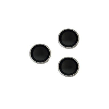 3-pakning metall linsebeskytter for iPhone Sølv iPhone 16 Pro/16 ProMax