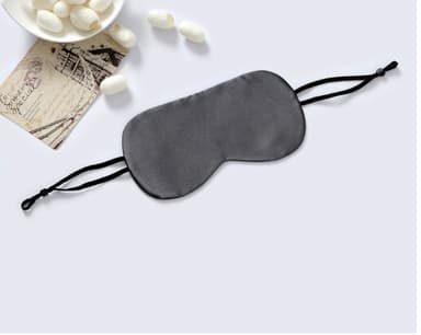 100 % Mulberry Silk Sleep Eye Mask Mørk grå