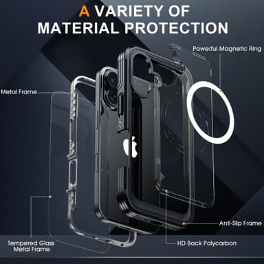 Beskyttende deksel til iPhone 16-serien iPhone 16 Pro