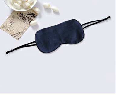 100 % Mulberry Silk Sleep Eye Mask Marineblå