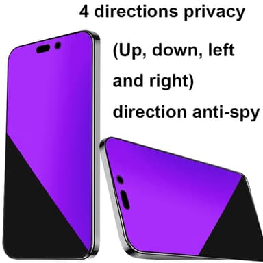 iPhone 16 360° Privacy Skjermbeskytter i herdet glass iPhone 16 Pro