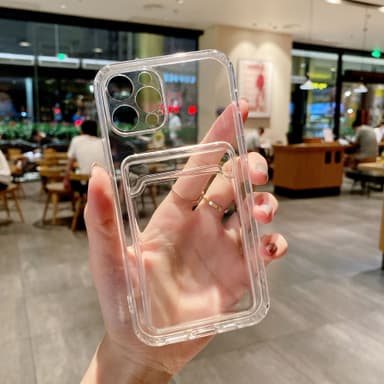 Beskyttende magnetdeksel for iPhone 16-serien med kortholder iPhone 16 Pro