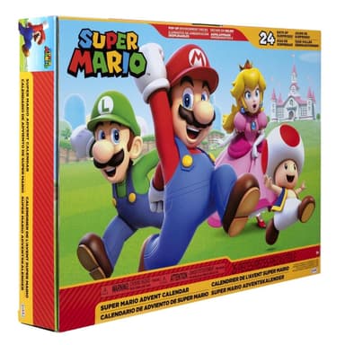 JAKKS Pacific Super Mario adventskalender 2,5 tommers figurer og tilbehør Klassisk tema