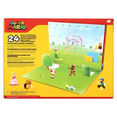 JAKKS Pacific Super Mario adventskalender 2,5 tommers figurer og tilbehør Klassisk tema