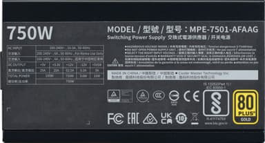 Cooler Master MWE Gold V2 ATX 3.1 750W strømforsyning