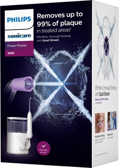 Philips Sonicare Power Floss 3000 series munnskyller HX3711/20 (hvit)