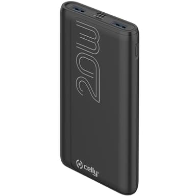 Celly PowerBank PD 20W 10 000 mAh Sort