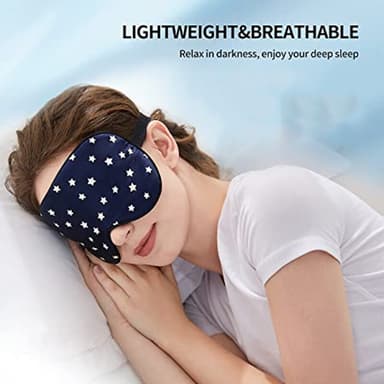 Mjuk sovmask Blå