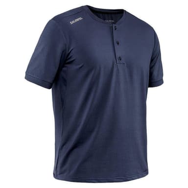 Salming Classic Button Jersey, Padel- og tennis T-skjorte herre Navy/Grå L