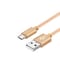Nylon USB Type C-kabel Hurtiglading Gull 2 m