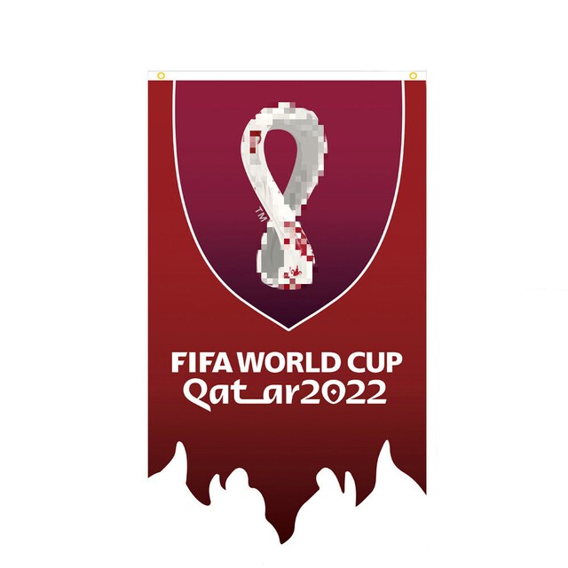 INF 2022 Qatar World Soccer Cup-flagg Flerfarget