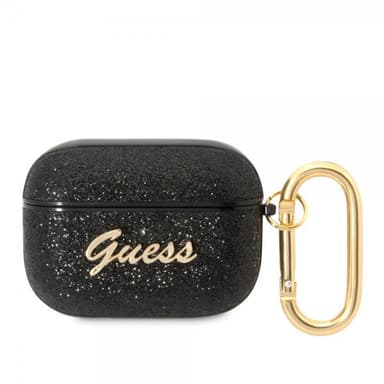 Guess AirPods Pro Deksel Glitter Flakes Svart