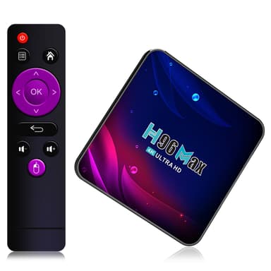 H96 Max RK3318 TV Box Android 11.0 2.4G Svart 4 GB+64 GB