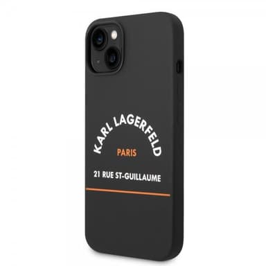 Karl Lagerfeld iPhone 14 Plus Deksel Rue St Guillaume Svart