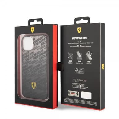 Ferrari iPhone 14 Deksel Gradient Scuderia Svart